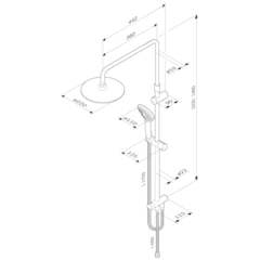 Душевая система AM.PM Gem - F0790022