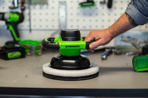 Полировальная машина Greenworks G24BU10, 24V, без АКБ и ЗУ (аккумуляторная) отзывы