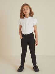 Брюки школьные скинни для девочки Next 101-342, Черный