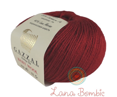 Пряжа Gazzal Baby Wool 816 красный