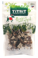 Titbit лакомство для собак косточки мясные с индейкой и творогом 