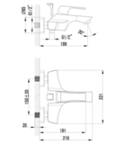 Смеситель для ванны LEMARK UNIT LM4502C