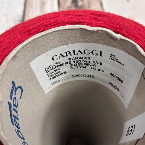 Кашемир 2/28 CARIAGGI / CASHMERE 100 красный