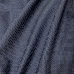Ткань костюмно-плательная темно-синяя полоска  3375