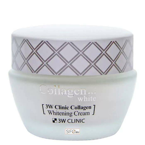 3W CLINIC Collagen Крем для лица осветляющий Collagen Whitening Cream