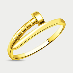 Кольцо из желтого золота 585 пробы без вставок (арт. л10770)
