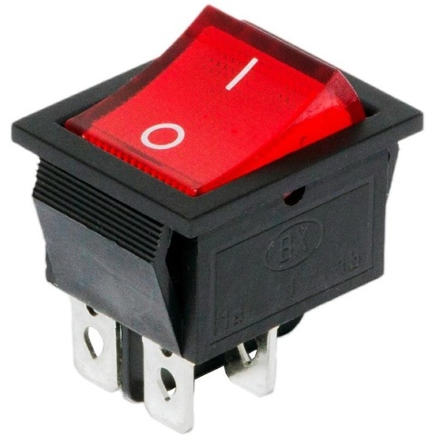 Выключатель UNITED PARTS KCD4, 250В, 16А, 4 контакта (31х25мм) (90-0251)