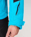 Премиальный теплый лыжный костюм Nordski Mount Black/Blue мужской