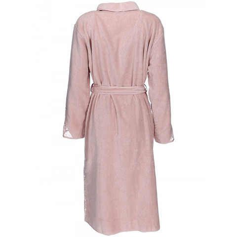HAZEL розовый махровый женский халат Soft Cotton (Турция)