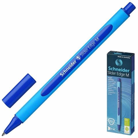Ручка шариковая одноразовая Schneider Slider Edge M синяя (толщина линии 0.5 мм)