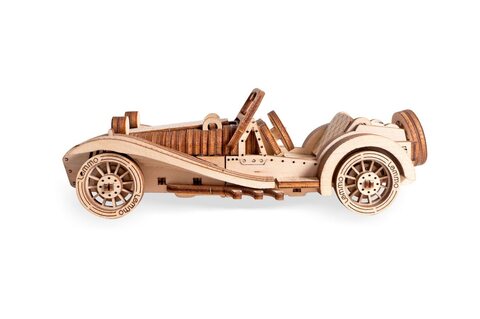Автомобиль РОДСТЕР от Lemmo - Деревянный конструктор, 3D пазл, сборная модель
