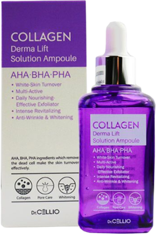 Dr.Cellio Ampoule Сыворотка для лица с коллагеном Dr.Cellio Collagen Derma Lift Solution Ampoule