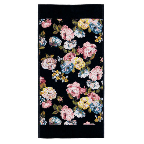 Полотенце 50х100 Feiler Rose Dream черное