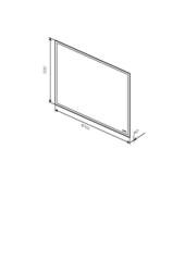 Зеркало настенное с LED-подсветкой, AM.PM Gem - M91AMOX0651WG