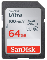 Карта памяти SanDisk Ultra SDXC Class 10 UHS-I 100MB/s 64 GB