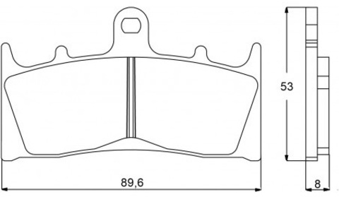 AGPA73OR Тормозные колодки дисковые мото Accossato (FDB873P)