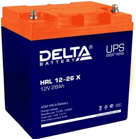 Аккумуляторная батарея Delta HRL 12-26 X