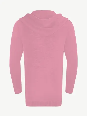 Кардиган с капюшоном из мягкой шерсти