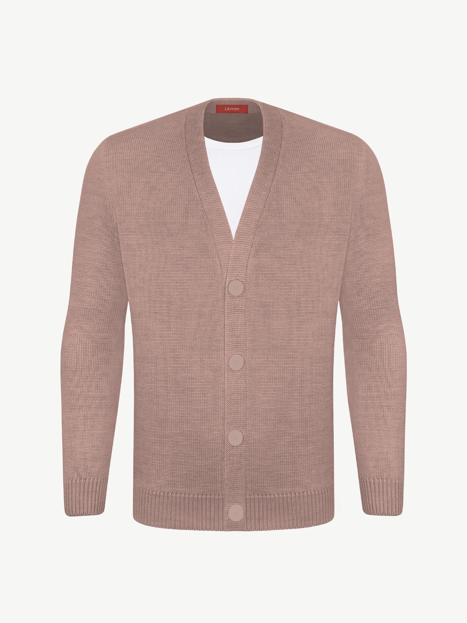 Кардиган с пуговицами из мягкой шерсти
