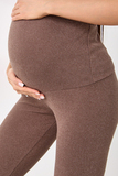 Леггинсы для беременных 19173 коричневый меланж