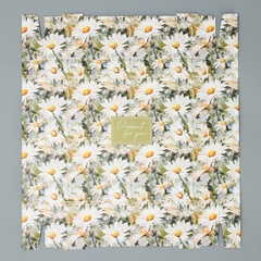 Коробка самосборная одиночная Прямоугольник,  31*25.5*16 см, «Ромашки», 1 шт.