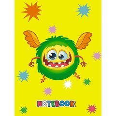 
          Записная книжка А6, Апплика, скрепка, мелованный картон, ламинация, дизайнерский внутренний блок, 48 л, "Страшилка"