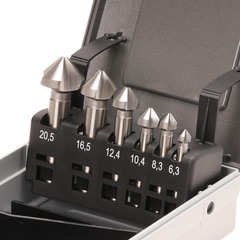 Набор зенковок 90° 6,3-20,5мм DIN335C 3z HSSE-Co5 6шт Bucovice(CzTool) 791806