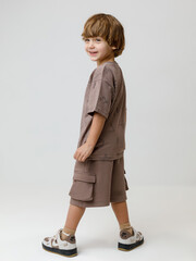 шорты  для мальчика  КР 400828/бразильский дуб к656