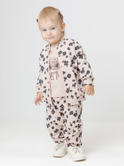 брюки  для девочки  КР 400865/бежевый 1305 Н085 к611