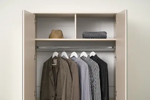 Шкаф 2-х створчатый с зеркалами Пандора ШК-05 кашемир / айриш