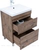 Aquanet 345797 Тумба с раковиной Нота new 58 напольная 2 ящ. цв.дуб веллингтон табак (345797)