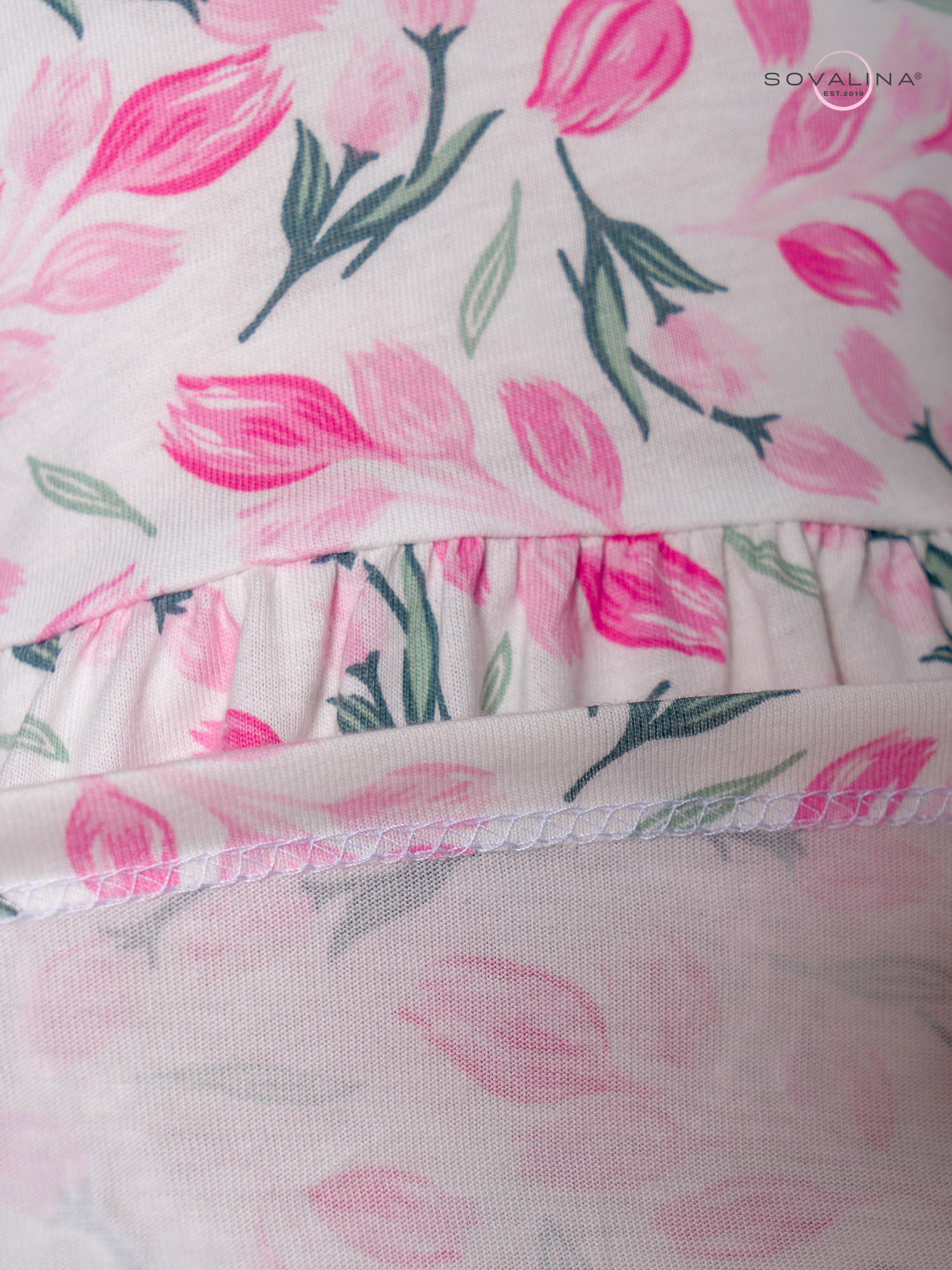 Платье Тия розовые тюльпанчики