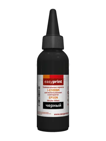 Чернила EasyPrint I-E100BK универсальные для Epson (100мл.) черный