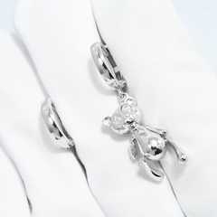 94025725 - Серьги ассиметричные из серебра с подвеской BROKEN BEAR