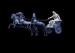 Силиконовый молд № 0205 Колесница большая