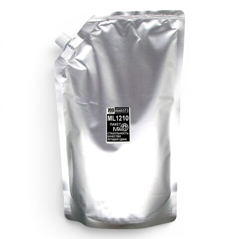 Тонер черный MAK© UNIVERSAL ML1210.700g упаковка ПАКЕТ 700г. Размер коробки 20 шт. - 35см*48см*41см - купить в компании MAKtorg