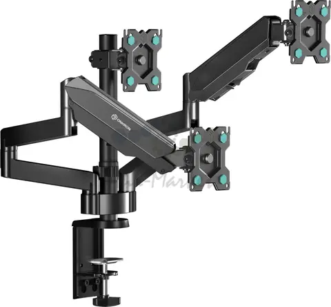 Настольный кронштейн-газлифт для трёх мониторов ONKRON G280 чёрный