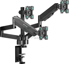 Настольный кронштейн-газлифт для трёх мониторов ONKRON G280 чёрный