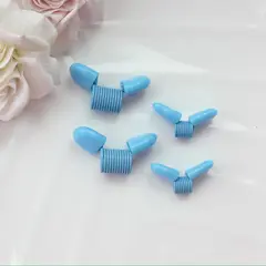 Пружина-стоппер с 30 мм (Bead Stopper), цвет голубой, 2 штуки, И045