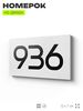 Номер на дверь 936, табличка на дверь для офиса, квартиры, кабинета, аудитории, склада, белая 120х70 мм, Айдентика Технолоджи