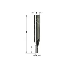 Фреза пазовая монолитная Z2 S=8x33 D=3x10x55 RH CMT 174.030.11