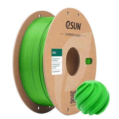 Пластик для 3D-печати eSUN ABS+, 1,75 мм, 1 кг, пиковый зелёный, ABS+175O-V1Y1