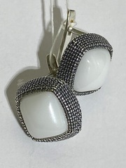 Бонет (серьги из серебра)
