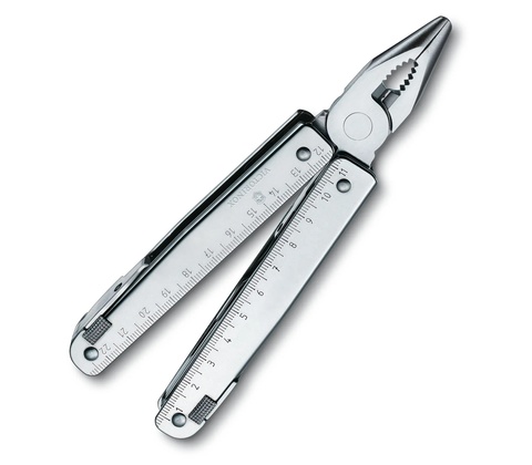 Мультитул Victorinox SwissTool CS Plus, 115 mm, 37 функций, кожаный чехол (3.0338.L)