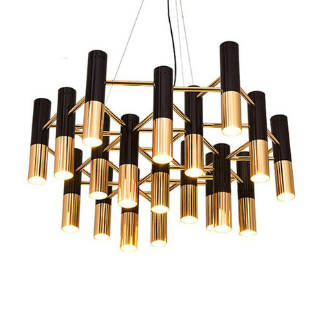 Люстра Ike Suspension Black-Gold 19
