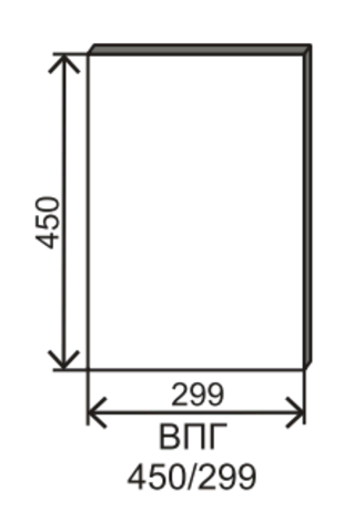 Кухня Капля фасад торцевой ВПГ