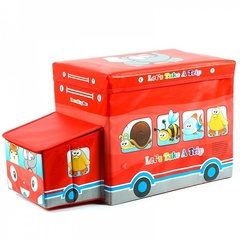 Коробка для хранения игрушек и вещей Blonder Home Lets Take a Trip Red CAR/33