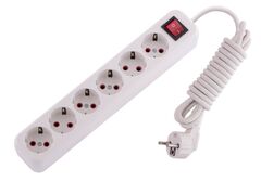 LILA 720 0603 602  Удлинитель с/з  6вход 3м с выкл.