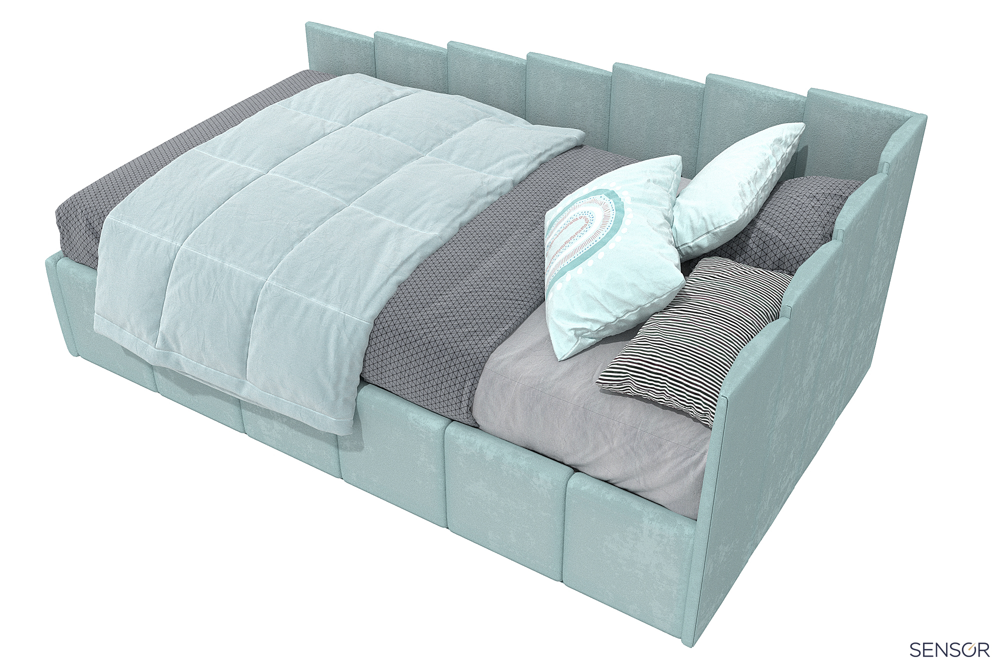 Кровать Денди kids - спинка лесенка