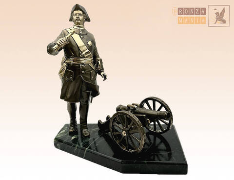 статуэтка Петр 1 с пушкой